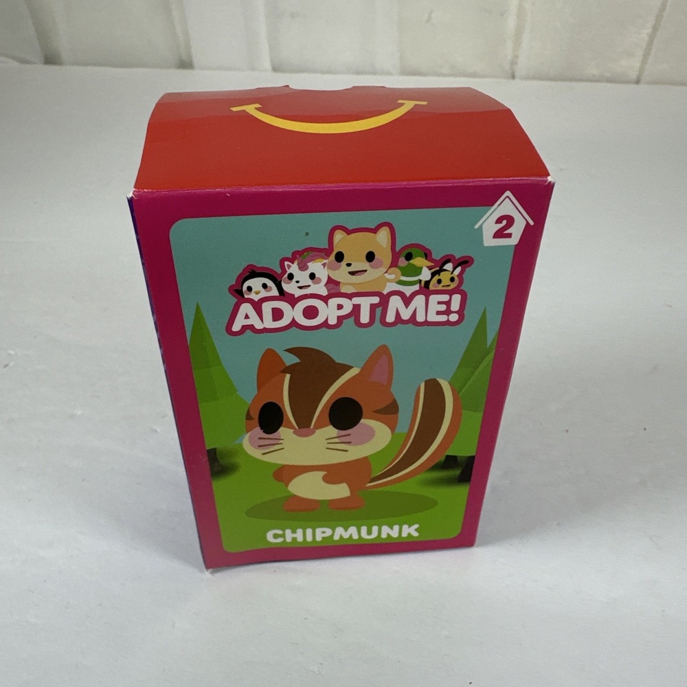 McDonald's Adopt Me! Chipmunk #2 Happy Meal Toy New